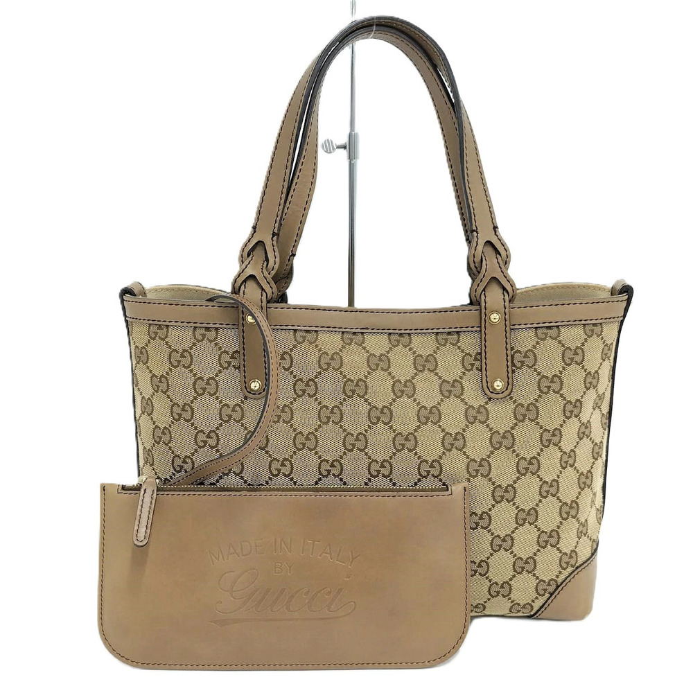Gucci Diamante Tote Bag GG Canvas Beige Pouch